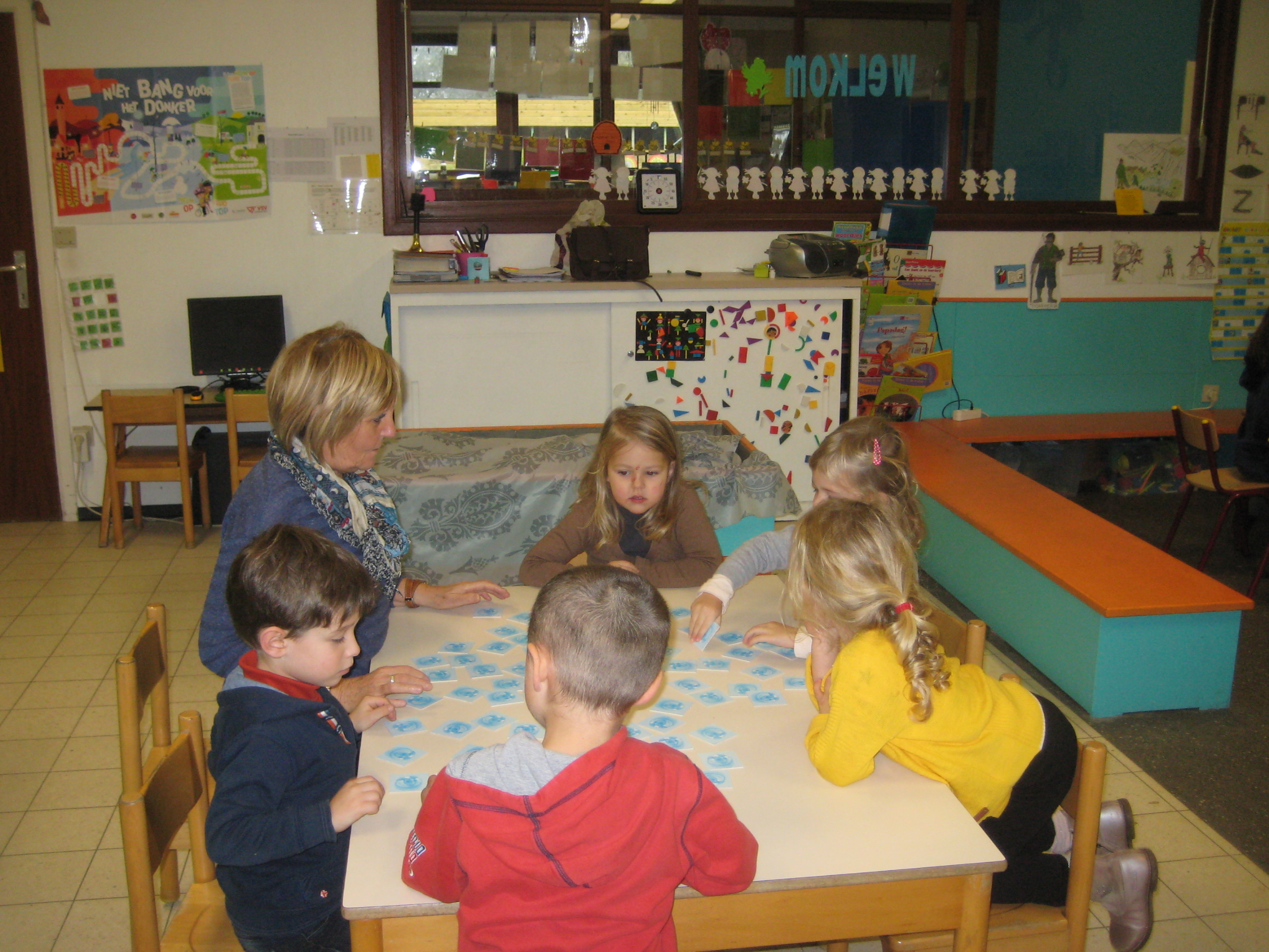 grootouders op bezoek in de klas van juf Ellen